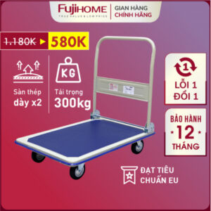 Xem ngay Xe Đẩy Hàng 4 bánh 300kg gấp gọn Nhập Khẩu Fujihome
