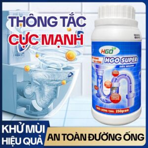 Xem ngay Thông tắc cống, bồn cầu, bồn rửa bát, đường ống HGO SUPER