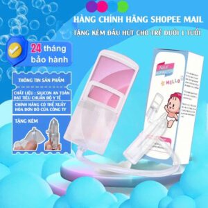Xem ngay (BẢN CAO CẤP) Dụng cụ hút mũi kéo tay PVL thế hệ mới, chất liệu nhựa nguyên sinh, lực hút mạnh, an toàn cho bé