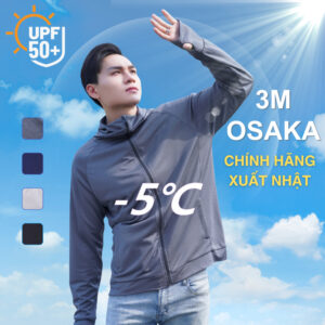 Xem ngay Áo chống nắng nam nữ 3M OSAKA Áo khoác chống nắng 1 và 2 lớp vải Spandex co dãn chống tia UV
