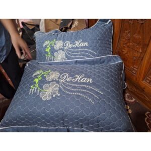 Vỏ Gối Satin Poly Chần Bông Kích Thước 45x65cm