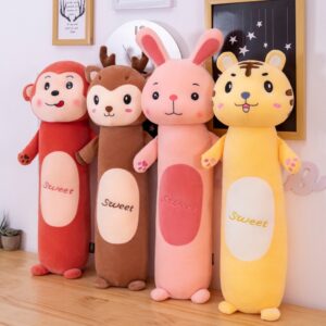Gối ôm gấu bông hình thú nhồi bông ngộ nghĩnh đáng yêu chất lượng mềm mịn