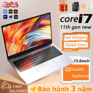 Laptop Dell Intel 16GB-1TB 15.6 Inch 1.5kg 180°Mở và đóng Máy tính xách tay mỏng học tập / trò chơi Máy tính xách tay