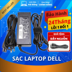 Sạc Laptop Dell Chân Kim To/Chân Kim Nhỏ 19.5V- 4.62A 90W / 19.5V- 3.34A 65W LỖI ĐỔI MỚI Bảo Hành 12 Tháng