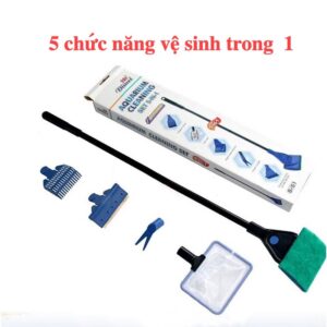 Bộ Dụng Cụ Vệ Sinh 5 In 1 Cho Bể Cá Cảnh, Bể Thủy Sinh