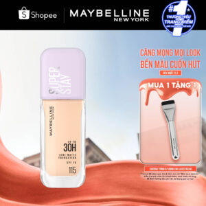 Kem nền bắt sáng Superstay Lumi Matte 30H che phủ siêu nhẹ mặt Maybelline New York 35ml [MỚI]