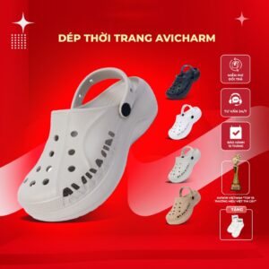 Dép Sục Nữ Đế Cao 6cm AviCharm Chính Hãng, Cao, Mềm, Chống Trơn Trượt, Bền, Nhẹ