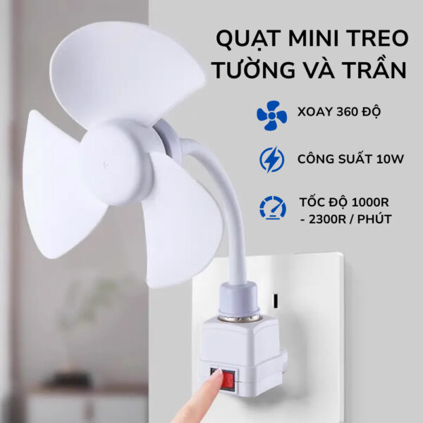 Quạt mini treo tường