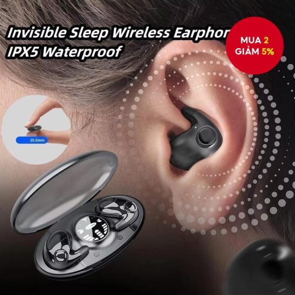 ￼Tai nghe nhét tai MD538 Bluetooth 5.3 Tai nghe Mini